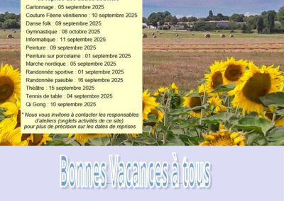 VACANCES ÉTÉ 2025